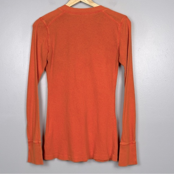 Free People Orange Long Sleeve Top - Picture 2 of 9